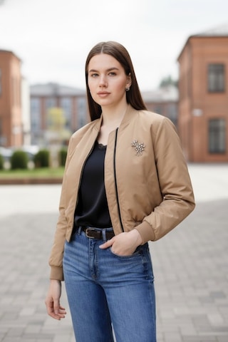Kadın Premium Bomber Ceket Bej