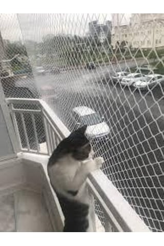 2,50 X 8 Balkon Kedi Koruma Ağı Balkon Kedi Güvenlik Filesi Balko