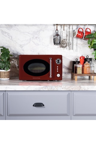 Vestel MD 20 YD Retro Bordo Mikrodalga Fırın