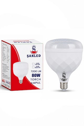 80w Kristal Tasarruflu E27 Beyaz Işık Torch Led Ampul-1-2-4-6-8-10 Adettir 1 Adet