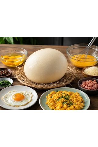 Ham Devekuşu Yumurtası