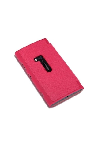 Nillkin Lumia 920 İle Uyumlu Yana Açılan Kapaklı Kılıf Kırmızı
