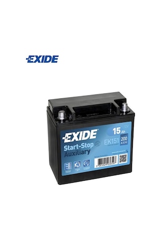 Exıde EK151 15 Ah Akü Auxılıary 200 A (En) (Start-Stop) 150*90*145 Ters Exıde EK151 15 Ah Akü Auxılıary 200 A (En) (Start-Stop) 150*90*145 Ters