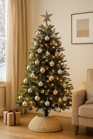 Noel Çam Ağacı Süsü 12 Li Parlak Simli Gümüş Top Süsler Yılbaşı Çam Ağacı Süsleri 4 Cm Ev Ofis Dekor Çok Renkli