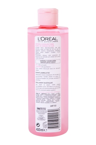 L'Oreal Paris Değerli Çiçekler Kuru ve Hassas Ciltler için Tonik 400 ML