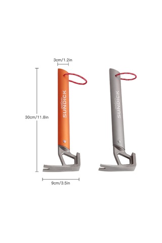 Sundick-açık Kamp Çadır Çekiç Paslanmaz Çelik Çadır Tırnak,turuncu Turuncu
