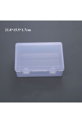 Kare Takı Boncuk Konteyner Plastik Küçük Öğeler Durumda Taşınabilir Saklama Kutusu Elektrikli El Aletleri Tutucu Şeffaf