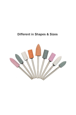 Tenfowee 100 Adet Diş Laboratuvarı Taşı Freze Seti - Farklı Şekillerde Oyma, Parlatma Ve Taşlama İşlevi Çok Renkli