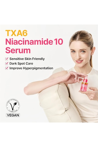 Txa 6 Niacinamide 10 Retinal Serum Leke Karşıtı Aydınlatıcı Yaşlanma Karşıtı Serum 30 Ml