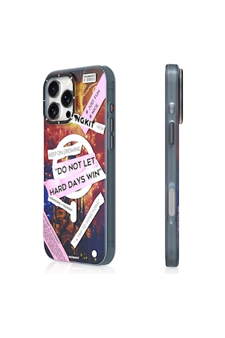 Apple iPhone 16 Pro Uyumlu Kılıf Magsafe Şarj Özellikli Youngkit A-city Serisi Kapak Pembe