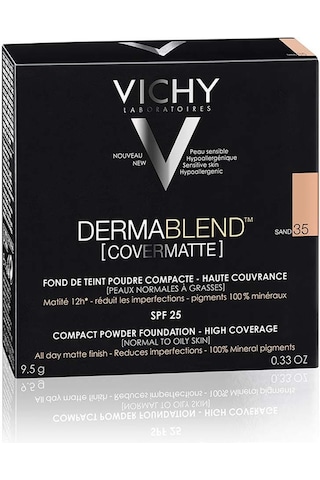 Vichy Dermablend Covermatte 35 Sand Compact Powder Toz Fondöten Spf25 9.5 G