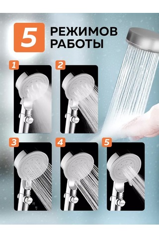 Hozbos 5 Modlu Duş Başlığı 262151494 Gri