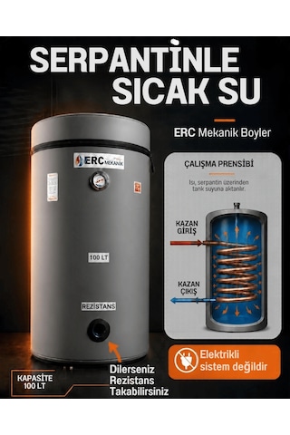 ERC Mekanik Termometreli Boyler 100 L