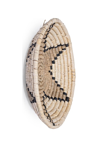 Meander Natural Bambu Afrikan El Yapımı Yıldız Duvar Tabağı Deko
