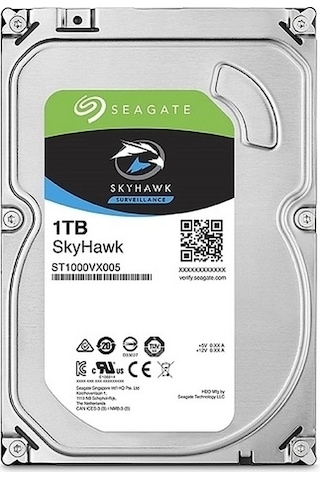 Seagate Skyhawk, St1000vx005, 3.5" , 1tb, 64mb, 5900rpm, Güvenlik, Hdd