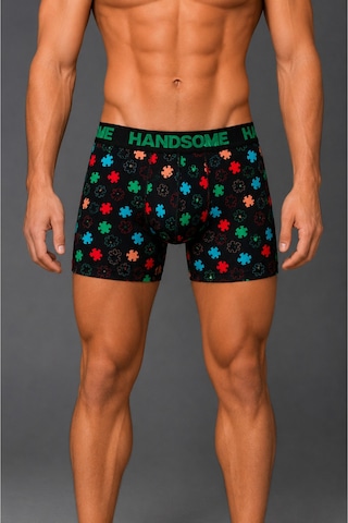 Brem Handsome Puzzle Desenli Erkek Boxer Çok Renkli