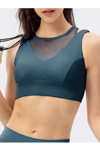 Geeroyoo Kadınlar İçin Yoga Sporcu Sütyeni, Çıkarılabilir Pedli, Arkadan Tokalı, Deniz Mavisi, S/4 Beden Koyu Mavi