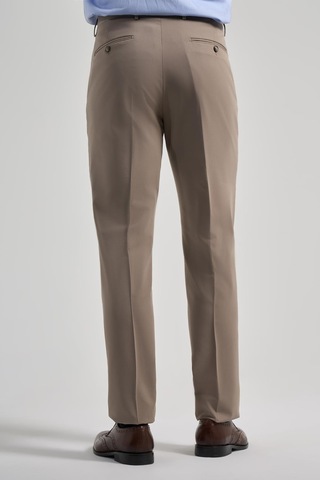 İmza Koyu Vizon Esnek Yandan Cepli Comfort Fit Classic Pantolon 1003250159 Koyu Vizon