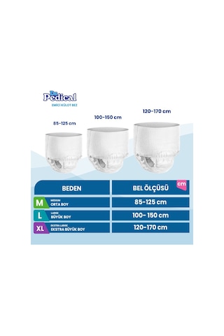 Dr.pedical Emici Külot Hasta Bezi Xl-extra Large Beden 60 Adet XL