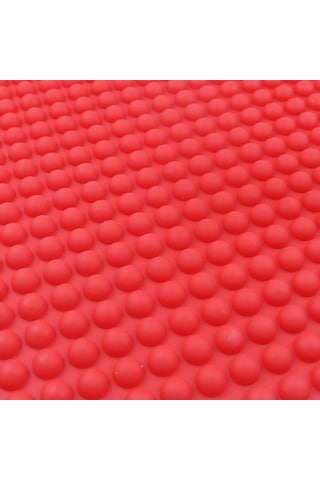 Shineyee Kırmızı Silikon Izgara Matı 468 Delikli Ev Fırın/mikrodalga Kullanıma Uygun Yağ-su Çıkarıcı Mutfak Aracı