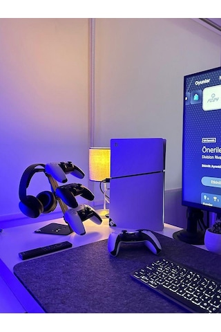 Metal Gaming Çok Fonksiyonlu Ps4 Ps5 Xbox Joystick Kontroller Tutucu Ve Kulaklık Dikey Standı