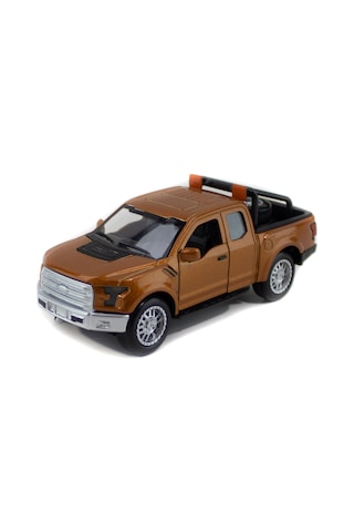 Metal Ford Ranger Pikap Çek Bırak Işıklı Kahverengi 12 Cm