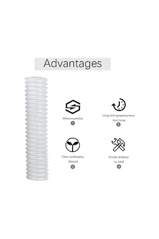 Xurunkeji Shark Rocket Vakum Aksesuarları Nv341 Nv470 Nv500 Nv501 Uv560 İçin 3'lü Paket 1-1/2 İnç Yedek Alt Nozul Kanal Hortumu