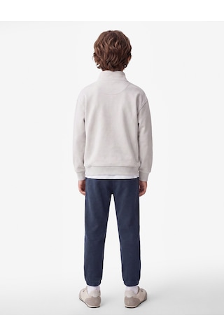 Koton Cepli Beli Bağlamalı Şardonlu Jogger Eşofman Altı Mavi 7wkb40098tk