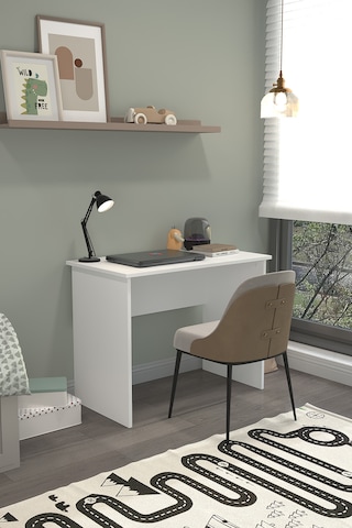 Mono Modern Çalışma Masası 90x60 Cm Bilgisayar Ve Ders Masası Ofis Ve Home Office Masa Beyaz