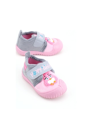 Gezer Kışlık Cırtlı Ayarlanabilir Rahat Taban Happy Birds Bebe Kız Panduf Ayakkabı Ga2kbm.03364.00.3g5.b42 Pembe
