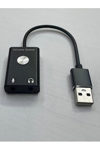 Aivoice Ses Kartı Kablolu Usb Ses Kartı Ses Çeviri İçin Usb Ses Kartı