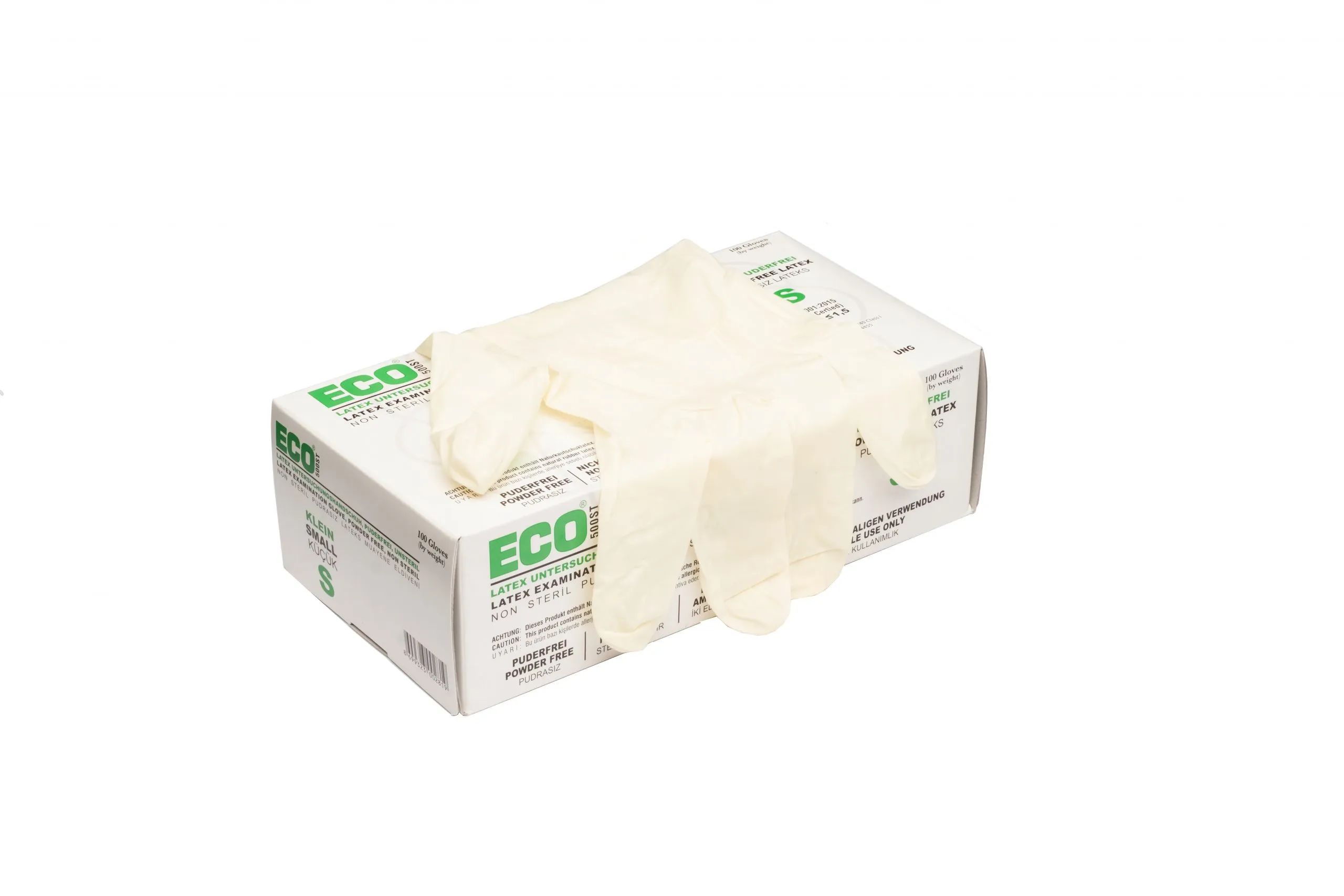 Eco Pudrasız Lateks Muayene Eldiveni Small S 100'lü