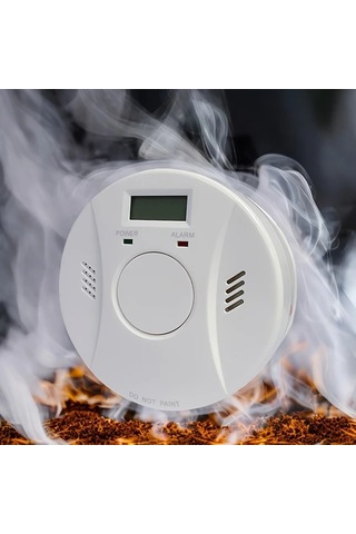 Willowhaven 425 Sku 2si 1 Arada Co Duman Dedektörü Led Ekranlı Pil İle Çalışan Ev Mutfak Güvenliği