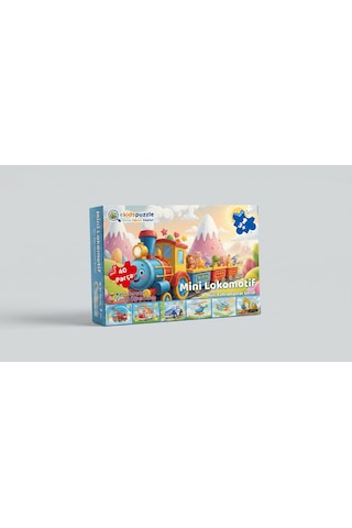 Mini Lokomotif Puzzle – 40 Parça | 3+ Yaş