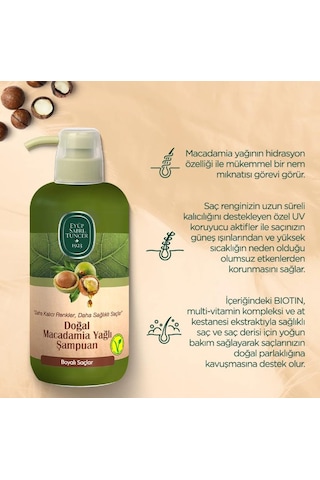 Macadamia Yağlı Şampuan 600 Ml X 3 Ve Saç Kremi Hediyeli Tüm Saçlar