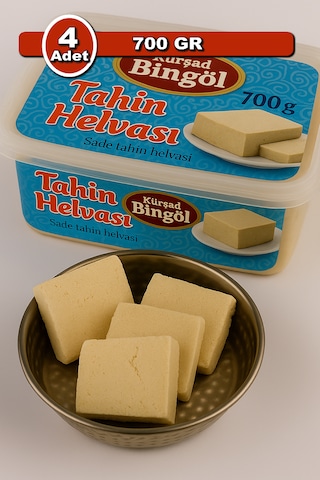 Bingöl Sade Tahin Helvası 700 G X 4 Aile Boyu Paket