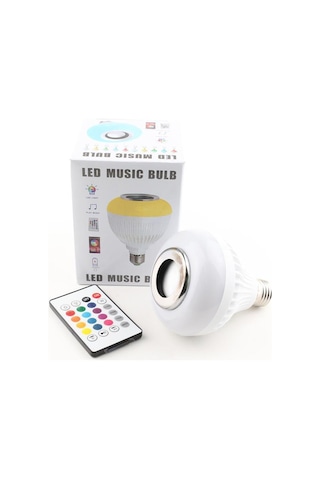 Powerlux Uzaktan Kumandalı Bluetooth Hoparlör Rgb LED Ampul