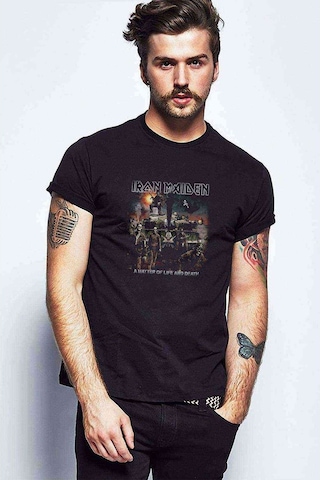 Maıden A Matter Of Baskılı Siyah Erkek Tshirt