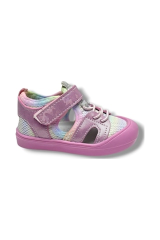 Arzen Bebe 232-26 Anatomik Simli Cırtlı Kız Çocuk Sandalet 19-23 Pembe