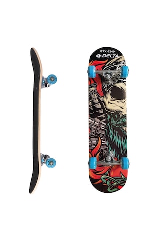 Delta Transparan Silikon Teker Üstü Zımparalı Kaykay - Gtx 6249 Çok Renkli