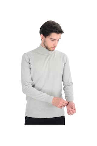 Cengiz İnler Yarım Balıkçı Düz Slim Erkek Triko