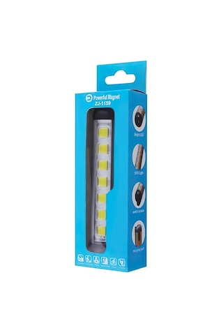 Sge Teknoloji Cob Led Mıknatıslı Led El Feneri Işık Siyah