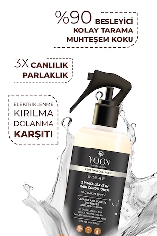 Yoon 3'lü Besleyici, Onarıcı Saç Spreyi, Saç Maskesi, Saç Serumu