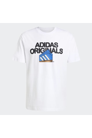 Adidas Kt0488 Gfx T Erkek Tişört Beyaz