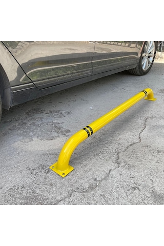 Şerit Ayırıcı Bariyer , Oto Park Araç Stoperi, Otopark Demiri Sarı 140 X 60 Mm