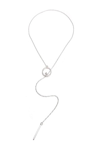 Çapraz Yuvarlak Metal Çubuk Alaşımlı Uzun Kazak Zincir Kolye Sku1130 Çok Renkli