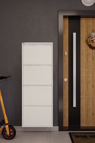 Ceha 4'lü Metal Ayakkabılık - Beyaz K.AYK-4 /AB9010