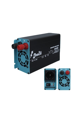 Orbus Orb600m Dc 12v 220v Ac 600w 1200w Modified Sinus Sine Wave Inverter