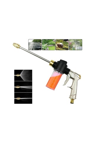 Ulzyvf Yüksek Basınçlı 20m Bahçe Hortumu Nozulu - 5 Modlu Püskürtme & Köpüklü Temizleme