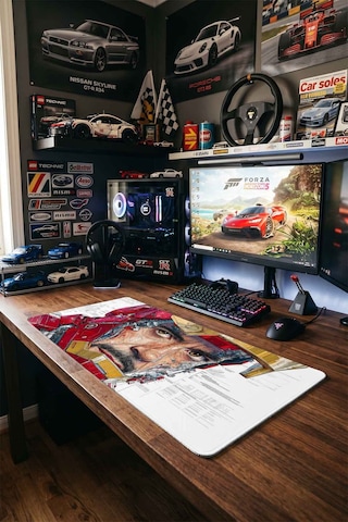 Iron Man Tony Stark Teknolojik Blueprint 40x90 Cm Oyuncu Mousepad Kaymaz Taban Büyük Boy Siyah